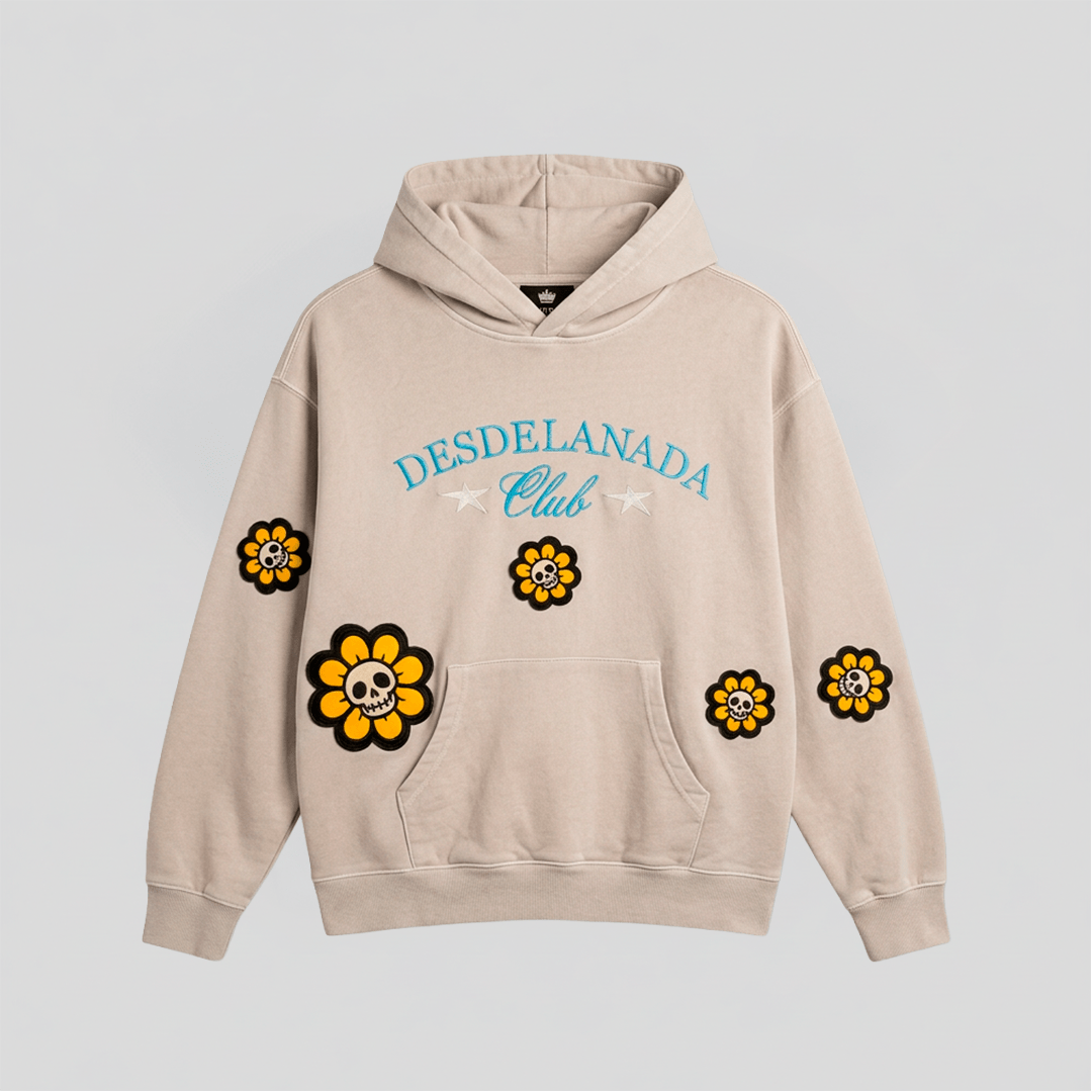 Hoodie Flower Skull - Cincopunto7