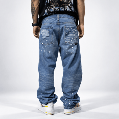 Jeans FVSVN Blue Destroyer Straight - Cincopunto7