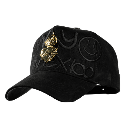 Metal Gold Pray For Mexico Black & Grey - Cincopunto7