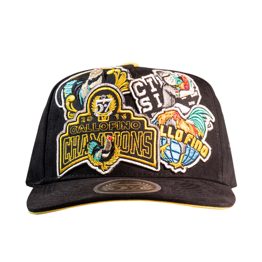Patch Gallos Finos Black & Yellow - Cincopunto7