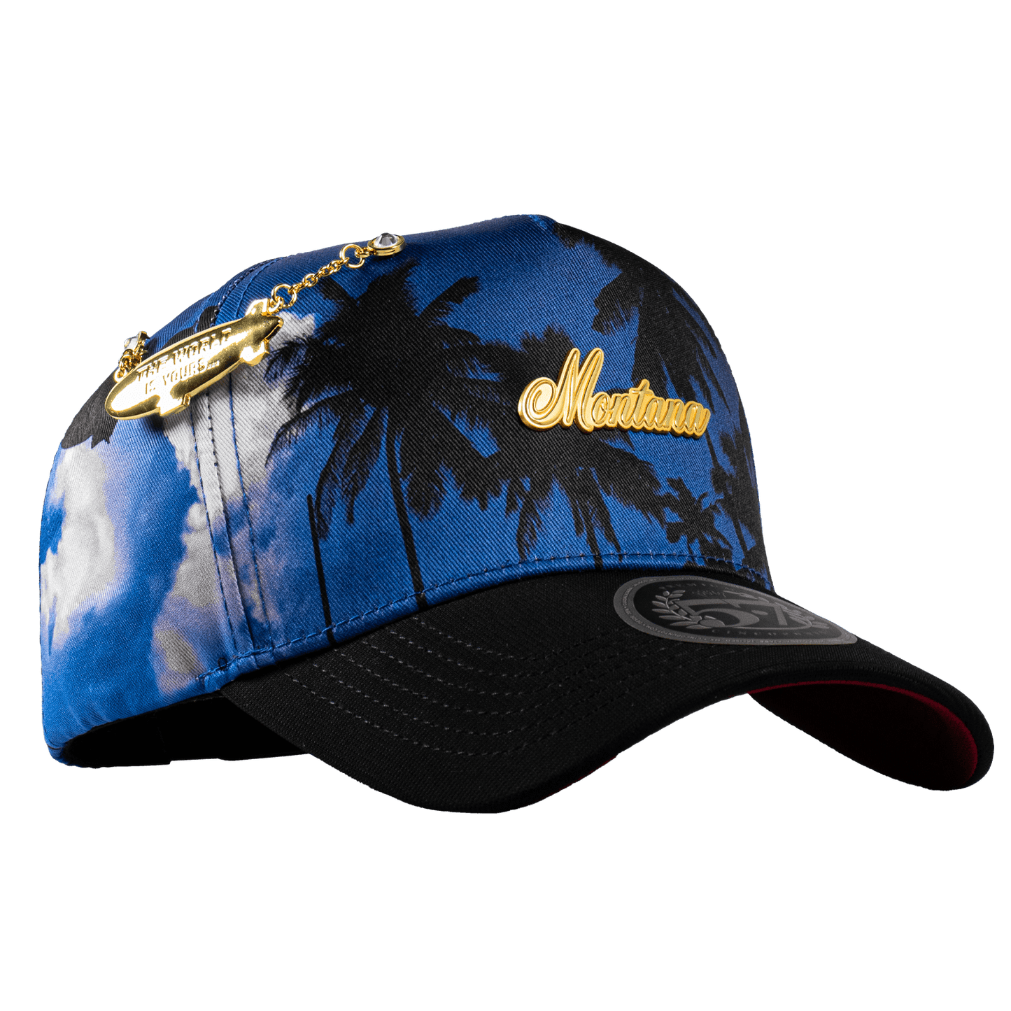Placa Montana Palmeras Blue & Red - Cincopunto7