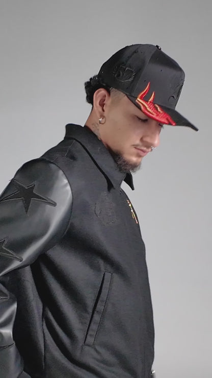 Gorra Skull Rooster Flames