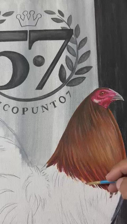 Cuadro Gallo Fino Cincopunto7 (Edición especial)