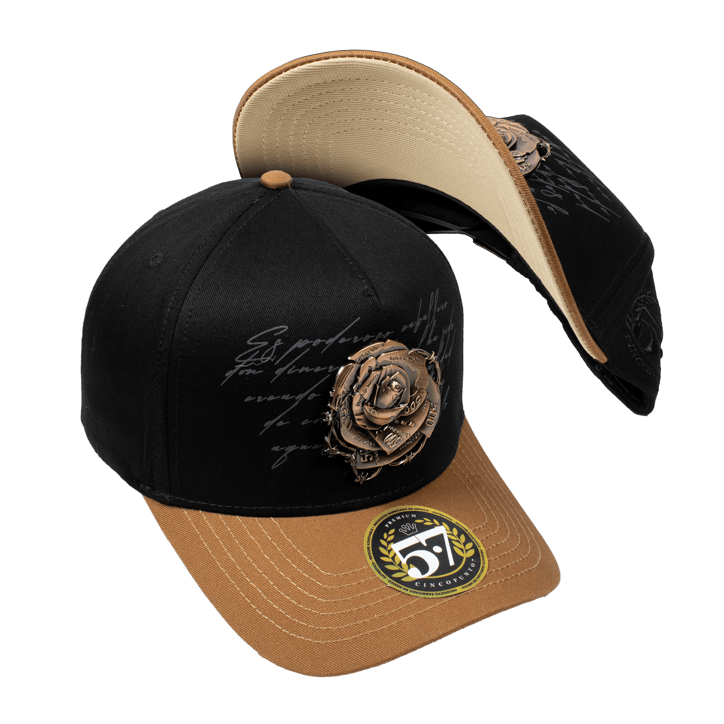 Rosa Metalica Brown & Black Curva - Cincopunto7
