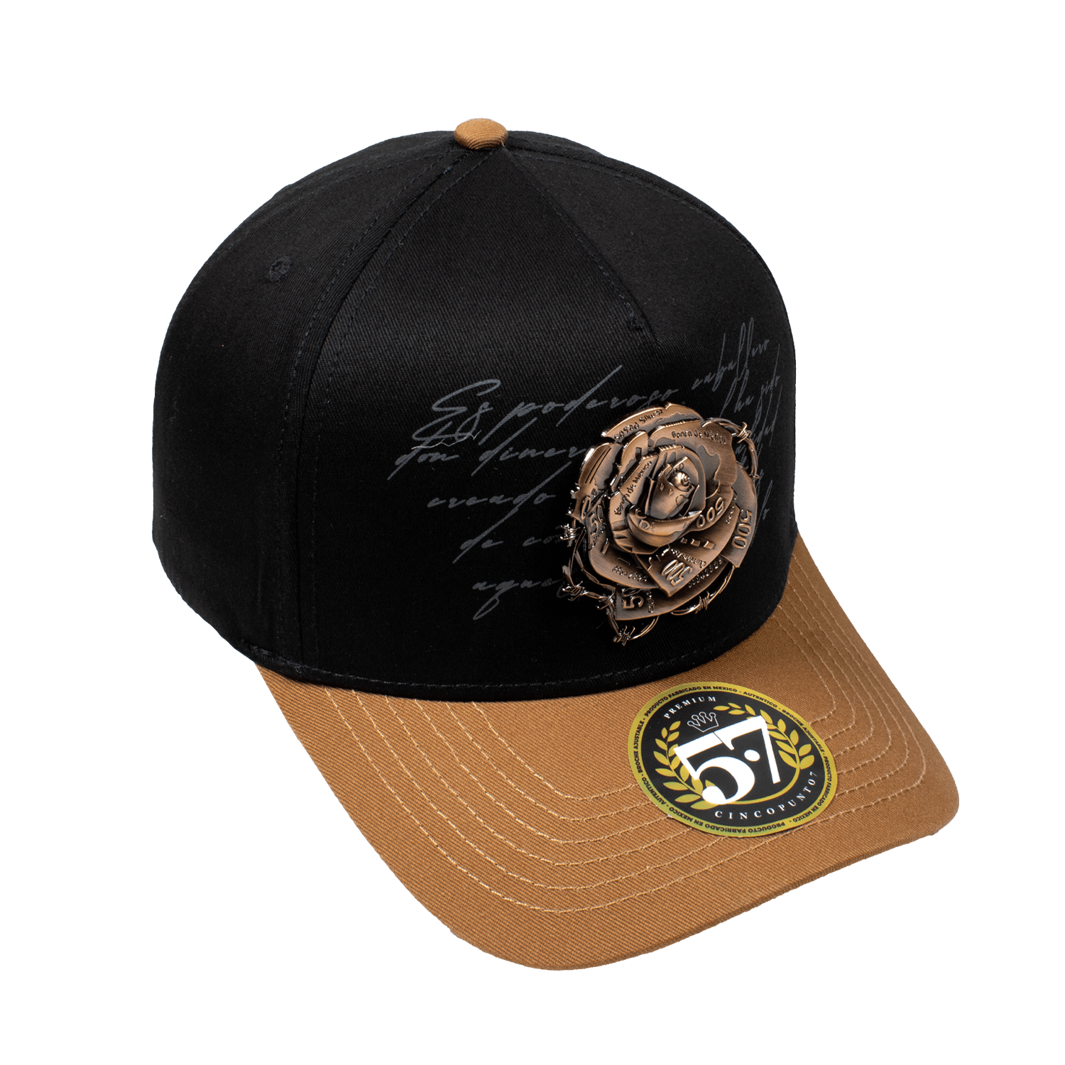 Rosa Metalica Brown & Black Curva - Cincopunto7