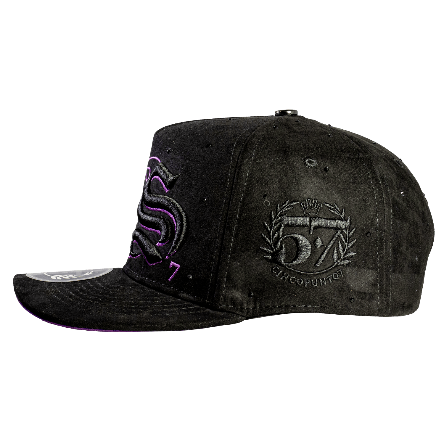 S7 Fire Diamonds Black & Purple - Cincopunto7