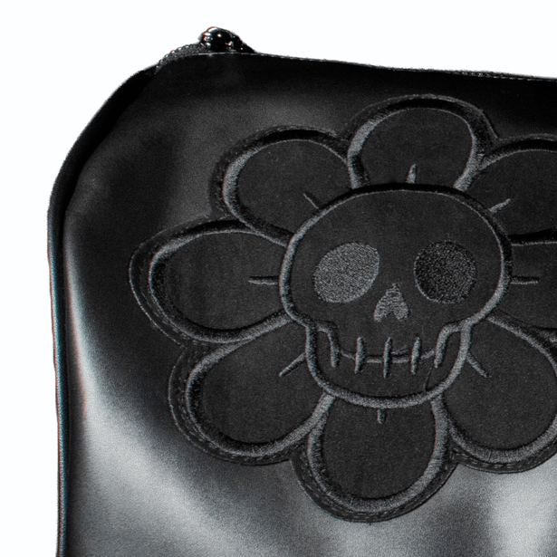 Sidebag Flower Skull Extra Grande - Cincopunto7