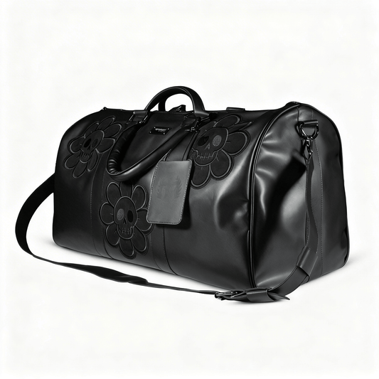 Sidebag Flower Skull Extra Grande - Cincopunto7