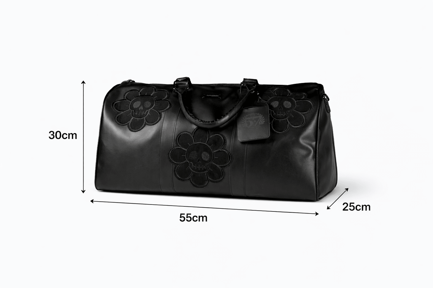 Sidebag Flower Skull Extra Grande - Cincopunto7