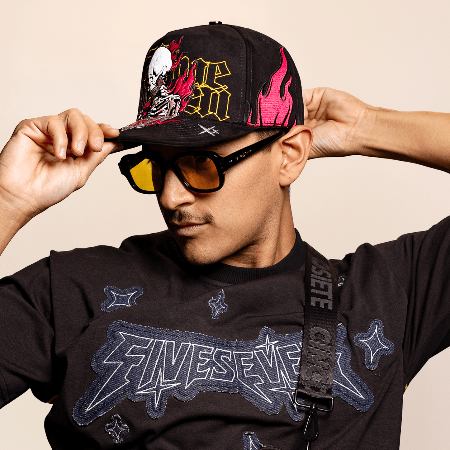 Skull Pink Flames Fvsvn - Cincopunto7