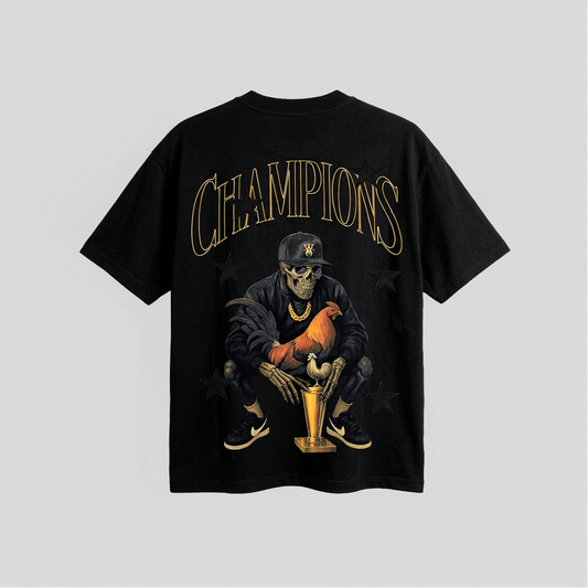 T-shirt Champions Skull Rooster - Cincopunto7