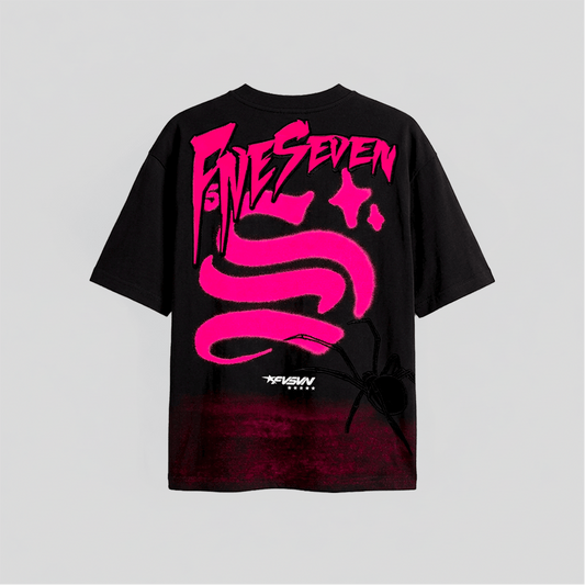 T-shirt Spider Pink - Cincopunto7