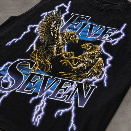 Tanktop Oversize Rooster Five M - Cincopunto7
