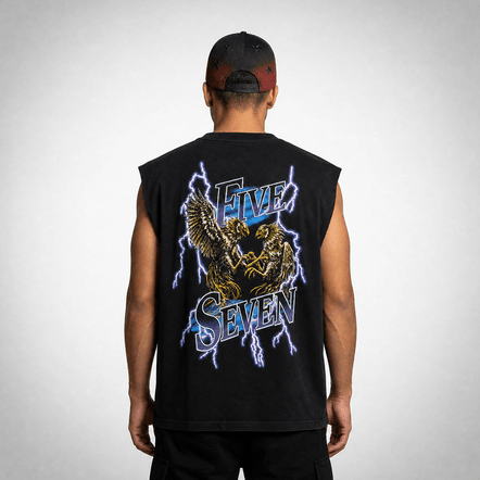 Tanktop Oversize Rooster Five S - Cincopunto7